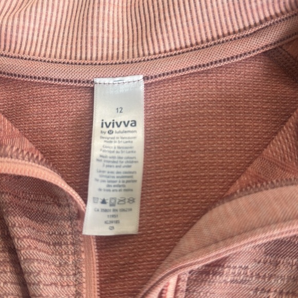iviva (by lululemon) pink half-zip athletic long sleeve - Picture 3 of 3